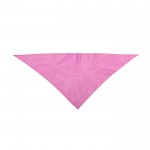 Foulard triangulaire en polyester dans des couleurs vives couleur rose première vue