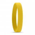 Bracelets silicone personnalisés avec le logo couleur jaune