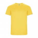 T-shirt technique en 50% polyester recyclé pour enfants 135 g/m² Roly couleur jaune