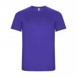 T-shirt technique en 50% polyester recyclé pour enfants 135 g/m² Roly couleur violet