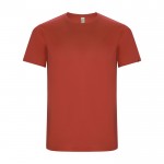 T-shirt technique en 50% polyester recyclé pour enfants 135 g/m² Roly couleur rouge