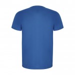 T-shirt technique en 50% polyester recyclé pour enfants 135 g/m² Roly couleur bleu roi deuxième vue arrière