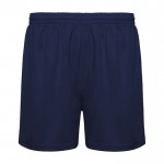 Short de sport 100% polyester pour enfants 140 g/m² Roly couleur bleu marine