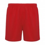 Short de sport 100% polyester pour enfants 140 g/m² Roly couleur rouge