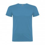 T-shirt 100% coton en tricot pour enfants 155 g/m² Roly couleur turquoise