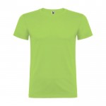 T-shirt 100% coton en tricot pour enfants 155 g/m² Roly couleur vert lime