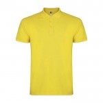 Polo en tricot piqué 100% coton pour enfants 200 g/m² Roly couleur jaune