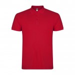 Polo en tricot piqué 100% coton pour enfants 200 g/m² Roly couleur rouge