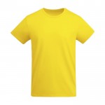 T-shirt en coton biologique en tricot pour enfants 175 g/m² Roly couleur jaune