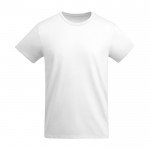 T-shirt en coton biologique en tricot pour enfants 175 g/m² Roly couleur blanc