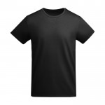 T-shirt en coton biologique en tricot pour enfants 175 g/m² Roly couleur noir