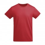 T-shirt en coton biologique en tricot pour enfants 175 g/m² Roly couleur rouge