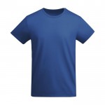 T-shirt en coton biologique en tricot pour enfants 175 g/m² Roly couleur bleu roi