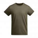 T-shirt en coton biologique en tricot pour enfants 175 g/m² Roly couleur vert militaire