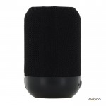 Enceinte bluetooth noire portable en forme de cube couleur noir sixième vue