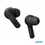 Casque Philips résistant aux éclaboussures et à la sueur couleur noir quatrière vue