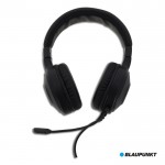 Casque gamer avec microphone et lumières LED marque Blaupunkt couleur noir deuxième vue