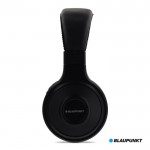 Casque gamer avec microphone et lumières LED marque Blaupunkt couleur noir troisième vue