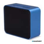 Enceinte portable compacte avec design de couleurs métalliques couleur bleu