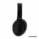 Casque sans fil avec microphone intégré marque Blaupunkt couleur noir troisième vue