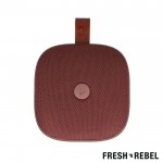 Enceinte portable de forme carrée résistante à l'eau Fresh 'n Rebel couleur acajou troisième vue