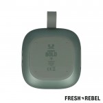 Enceinte portable de forme carrée résistante à l'eau Fresh 'n Rebel couleur vert olive quatrière vue