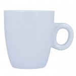 Tasse en céramique blanche compatible avec les machines à café 200ml couleur blanc quatrière vue