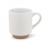 Tasse avec design élégant finlandais sur la partie inférieure 180ml couleur blanc