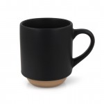 Tasse avec design élégant finlandais sur la partie inférieure 180ml couleur noir