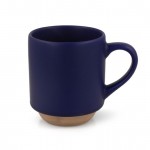 Tasse avec design élégant finlandais sur la partie inférieure 180ml couleur bleu foncé