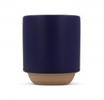 Tasse avec design élégant finlandais sur la partie inférieure 180ml couleur bleu foncé troisième vue