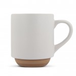 Tasse avec design élégant finlandais sur la partie inférieure 300ml couleur blanc deuxième vue