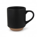 Tasse avec design élégant finlandais sur la partie inférieure 300ml couleur noir