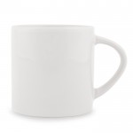 Petite tasse avec poignée triangulaire spéciale pour sublimation 180ml couleur blanc troisième vue