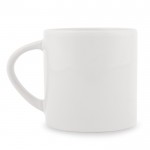 Petite tasse avec poignée triangulaire spéciale pour sublimation 180ml couleur blanc cinquième vue