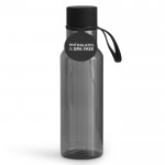 Bouteille en plastique sans BPA en couleurs transparentes 600ml couleur noir transparent