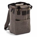 Élégant sac à dos isotherme en toile avec fonction de sac 10L couleur gris