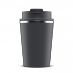 Gobelet à double paroi compatible avec les machines à café 280ml couleur gris foncé