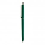 Stylo en plastique avec composants métalliques fabriqué en UE couleur vert foncé troisième vue