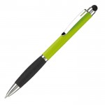 Stylo rotatif en plusieurs couleurs avec pointeur, encre bleue couleur vert lime