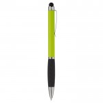 Stylo rotatif en plusieurs couleurs avec pointeur, encre bleue couleur vert lime cinquième vue