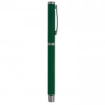 Stylo rollerball en aluminium avec finition douce et capuchon assorti couleur vert foncé cinquième vue