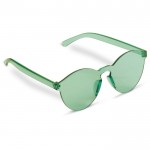 Lunettes de soleil rétro de même tonalité pastel UV400 couleur vert lime