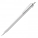 Stylo en plastique blanc avec clip original couleur blanc