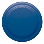 Frisbee en plastique avec design unicolore pour personnalisation couleur bleu foncé deuxième vue