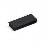 Aimant rectangulaire classique en plastique pour personnalisation couleur noir