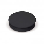 Grand aimant rond classique en plastique pour personnalisation couleur noir