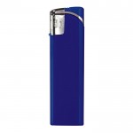 Briquet électronique rechargeable une couleur avec pointe argentée couleur bleu