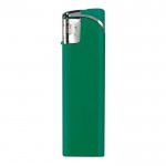 Briquet électronique rechargeable une couleur avec pointe argentée couleur vert