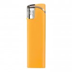 Briquet électronique rechargeable une couleur avec pointe argentée couleur jaune